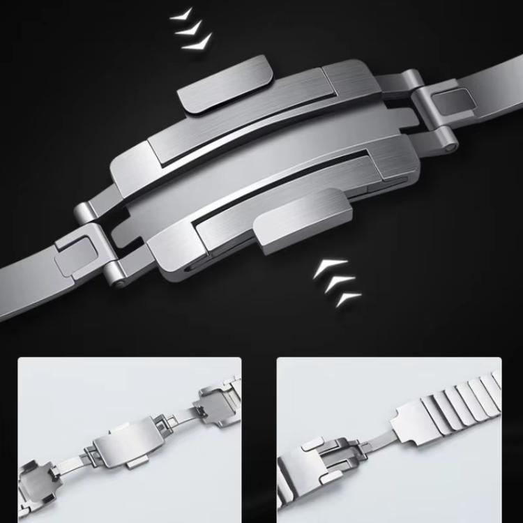 Cinturino per orologio in acciaio inossidabile staccabile con un lato a perline, For  Amazfit T-Rex 3, For  Amazfit T-Rex 2, For Amazfit T-Rex Pro