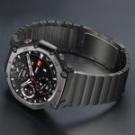 Cinturino per orologio in acciaio inossidabile staccabile con un lato a perline, For  Amazfit T-Rex 3, For  Amazfit T-Rex 2, For Amazfit T-Rex Pro