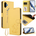 Custodia in pelle con ciondolo per Samsung Galaxy M16 5G e M06 5G