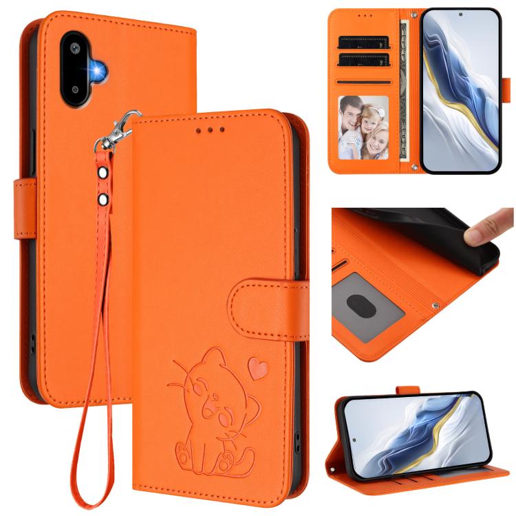 Custodia in pelle con ciondolo per Samsung Galaxy M16 5G e M06 5G
