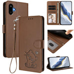 Custodia in pelle con ciondolo per Samsung Galaxy M16 5G e M06 5G