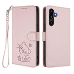 Custodia in pelle con ciondolo per Samsung Galaxy M16 5G e M06 5G