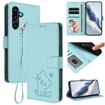 Custodia in pelle con ciondolo per Samsung Galaxy M16 5G e M06 5G