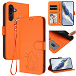 Custodia in pelle con ciondolo per Samsung Galaxy M16 5G e M06 5G