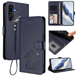 Custodia in pelle con ciondolo per Samsung Galaxy M16 5G e M06 5G