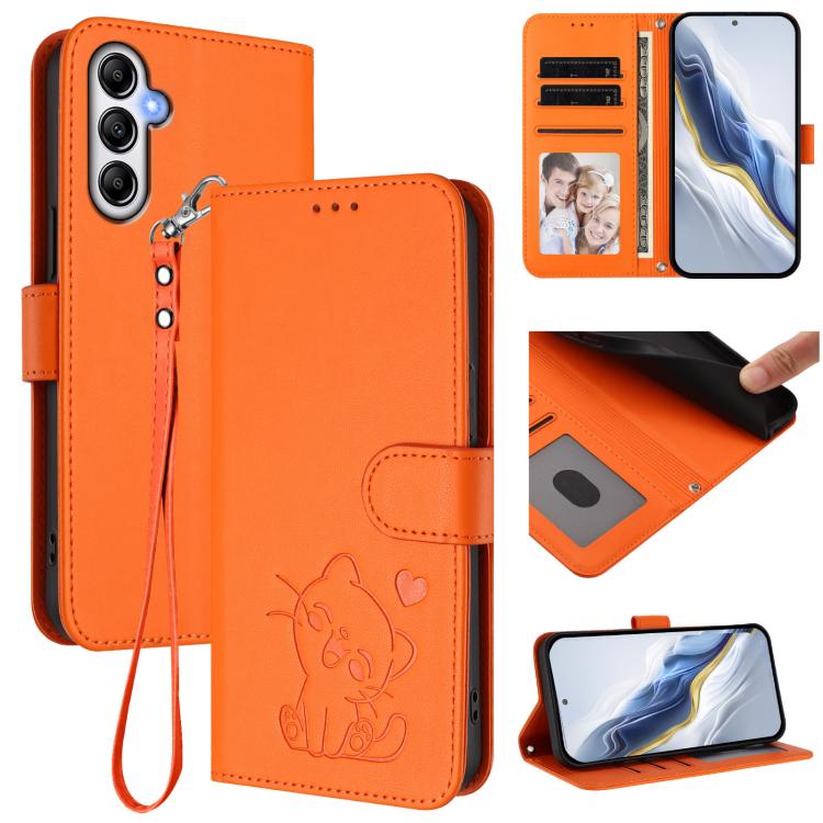 Custodia in pelle con ciondolo per Samsung Galaxy M54 5G, F54 5G e M14 5G