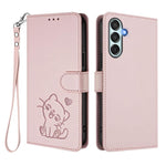 Custodia in pelle con ciondolo per Samsung Galaxy M35 5G e M55 / C55 e M55