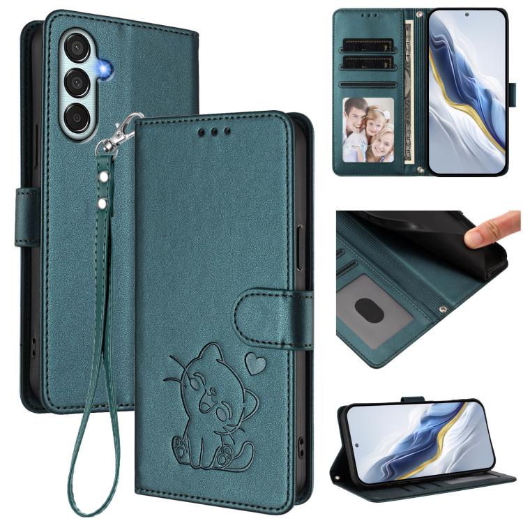 Custodia in pelle con ciondolo per Samsung Galaxy M35 5G e M55 / C55 e M55