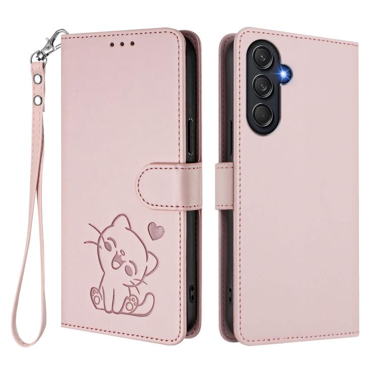 Custodia in pelle con ciondolo per Samsung Galaxy M54 5G, F54 5G e M14 5G