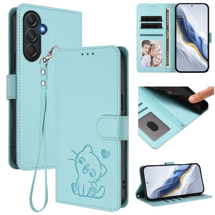 Custodia in pelle con ciondolo per Samsung Galaxy M54 5G, F54 5G e M14 5G