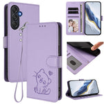 Custodia in pelle con ciondolo per Samsung Galaxy M54 5G, F54 5G e M14 5G