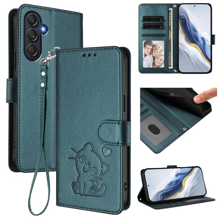 Custodia in pelle con ciondolo per Samsung Galaxy M54 5G, F54 5G e M14 5G