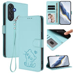 Custodia in pelle con ciondolo per Samsung Galaxy M35 5G e M55 / C55 e M55