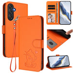 Custodia in pelle con ciondolo per Samsung Galaxy M35 5G e M55 / C55 e M55