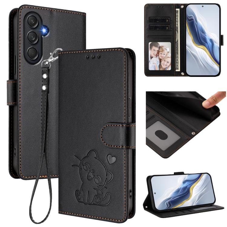 Custodia in pelle con ciondolo per Samsung Galaxy M35 5G e M55 / C55 e M55