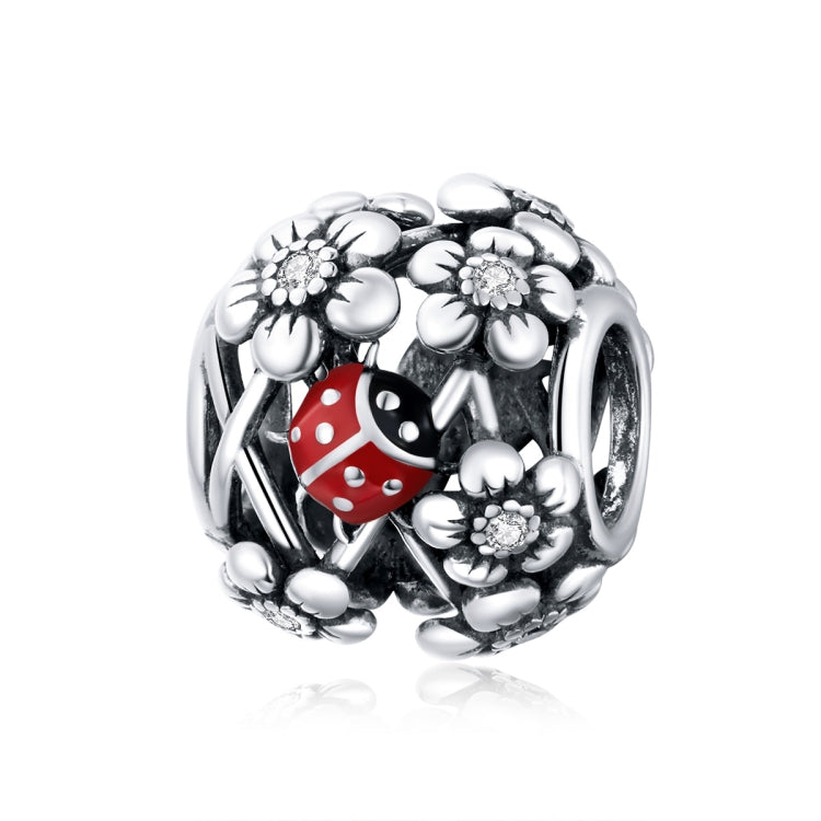 Perline coccinella in argento 925 per gioielli fai-da-te