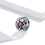 Perline coccinella in argento 925 per gioielli fai-da-te