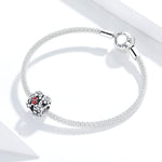 Perline coccinella in argento 925 per gioielli fai-da-te