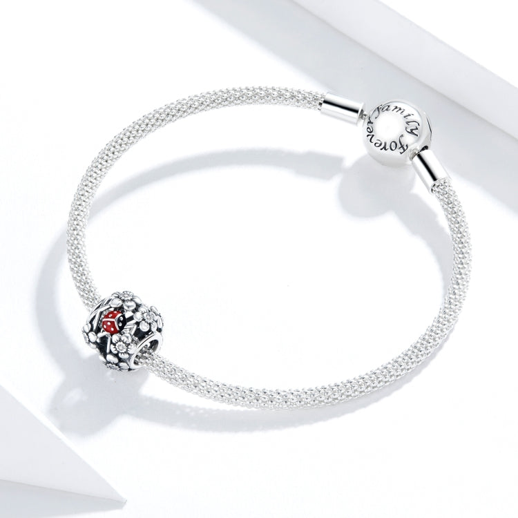 Perline coccinella in argento 925 per gioielli fai-da-te