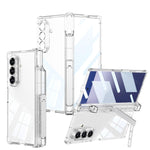 Custodia con cerniera airbag e supporto per Galaxy Z Fold8 Ultra 5G e Samsung