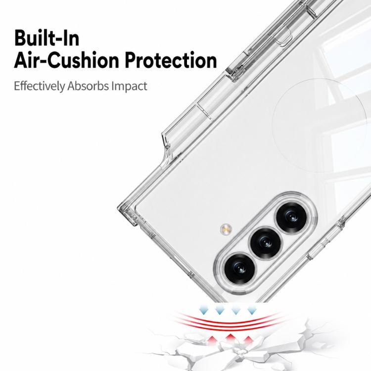 Custodia con cerniera airbag e supporto per Galaxy Z Fold8 Ultra 5G e Samsung