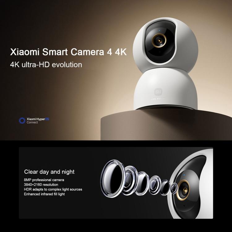 Telecamera intelligente Xiaomi 4K Ultra HD con AI e visione nottu