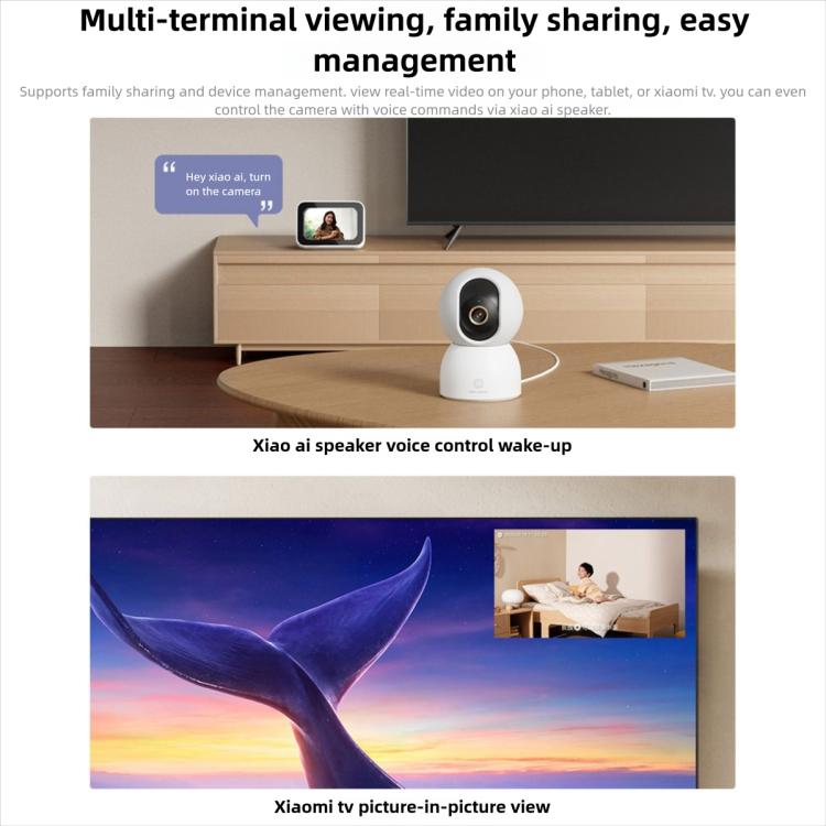 Telecamera intelligente Xiaomi 4K Ultra HD con AI e visione nottu