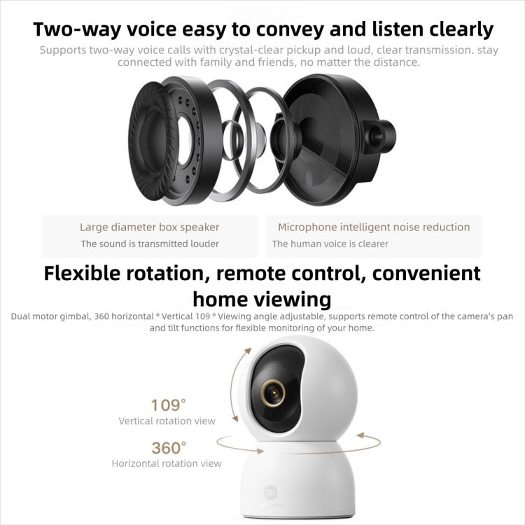 Telecamera intelligente Xiaomi 4K Ultra HD con AI e visione nottu