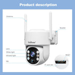 Sistema videosorveglianza wireless 4MP 2K con pannello solare