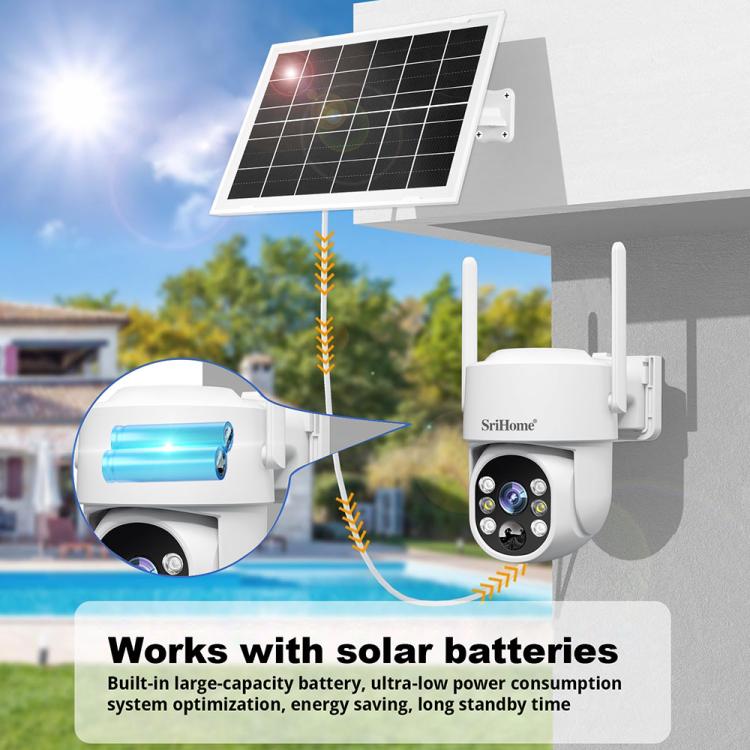 Sistema videosorveglianza wireless 4MP 2K con pannello solare