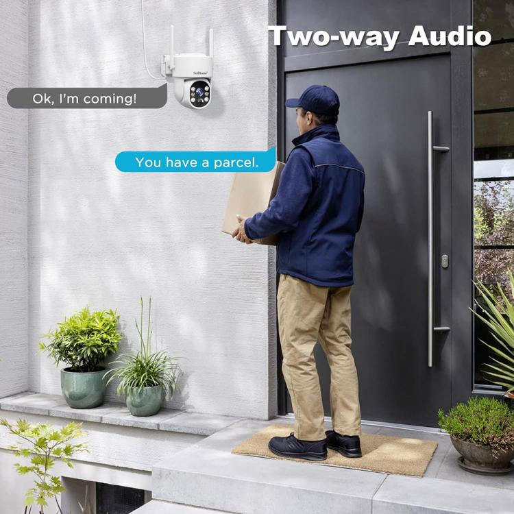 Sistema videosorveglianza wireless 4MP 2K con pannello solare