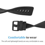 Cinturino per orologio xDfind in silicone tinta unita per Fitbit Versa 2, L