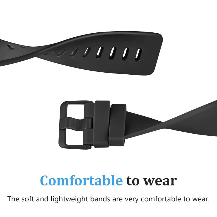Cinturino per orologio xDfind in silicone tinta unita per Fitbit Versa 2, L