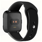 Cinturino in silicone tinta unita con fibbia a rivetto xDfind per Fitbit Versa 2 / Versa / Versa Lite, S