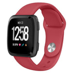 Cinturino in silicone tinta unita con fibbia a rivetto xDfind per Fitbit Versa 2 / Versa / Versa Lite, S