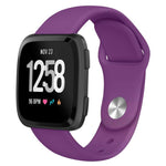 Cinturino in silicone tinta unita con fibbia a rivetto xDfind per Fitbit Versa 2 / Versa / Versa Lite, L