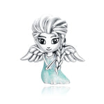 Perline bracciale in argento 925 fiocco di neve