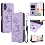 Custodia in pelle con motivo loto per Samsung Galaxy A05 M05 F05 4G e altri