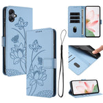 Custodia in pelle con motivo loto per Samsung Galaxy A05 M05 F05 4G e altri
