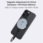 Custodia hard drive M.2 NVMe USB-C con ricarica PD 100W