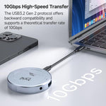 Custodia hard drive M.2 NVMe USB-C con ricarica PD 100W