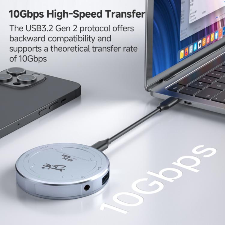 Custodia hard drive M.2 NVMe USB-C con ricarica PD 100W