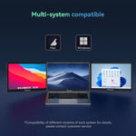 Monitor portatile triplo 13,3" Arie con USB e alimentatore PD