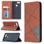 Custodia in pelle magnetica con supporto e slot per schede per OPPO A5