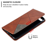 Custodia in pelle magnetica con supporto e slot per schede per OPPO A5