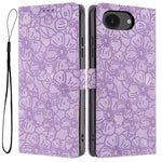 Custodia portafoglio in pelle con fiori di ciliegio per iPhone 18