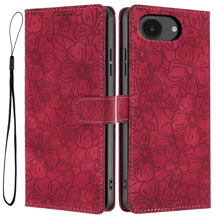 Custodia portafoglio in pelle con fiori di ciliegio per iPhone 18