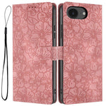 Custodia portafoglio in pelle con fiori di ciliegio per iPhone 18