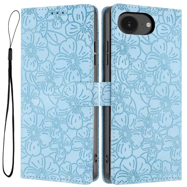Custodia portafoglio in pelle con fiori di ciliegio per iPhone 18