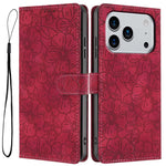 Custodia portafoglio in pelle con fiori di ciliegio per iPhone 18